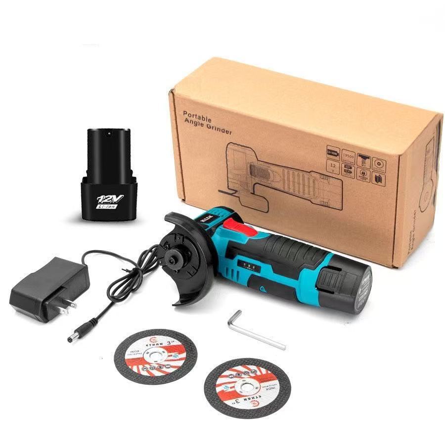 Cross-Border Foreign Trade Mini Rechargeable Lithium Electric Angle Grinder Household Multi-Functional Portable Cutting Grinding Machine Polishing Machine