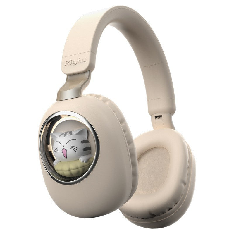 Head-mounted Bluetooth Wireless Earphones Cute Cartoon Cat Full Ear Long Battery Life Support Customization Noise Reduction Cat Ear