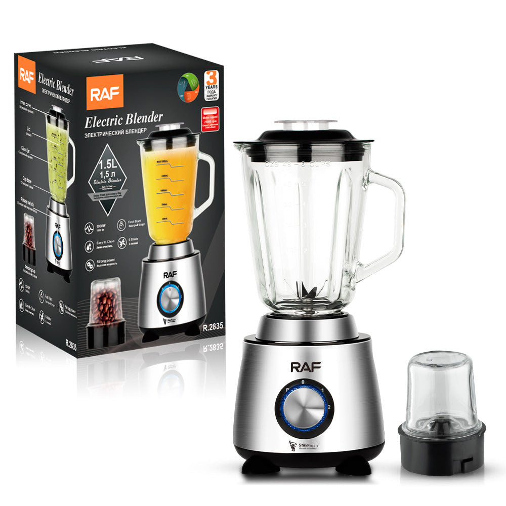 RAF European Standard Blender for Baby Food, Soy Milk, and Fruit Juice and Ice Blender Multi-Functional Food Processor R.2835