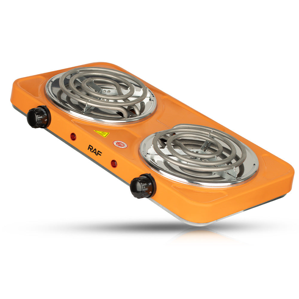 RAF European Standard Double-head Electric Stove for Home Use  Insulated Heating Closed Electric Stove Constant Temperature Universal Electric