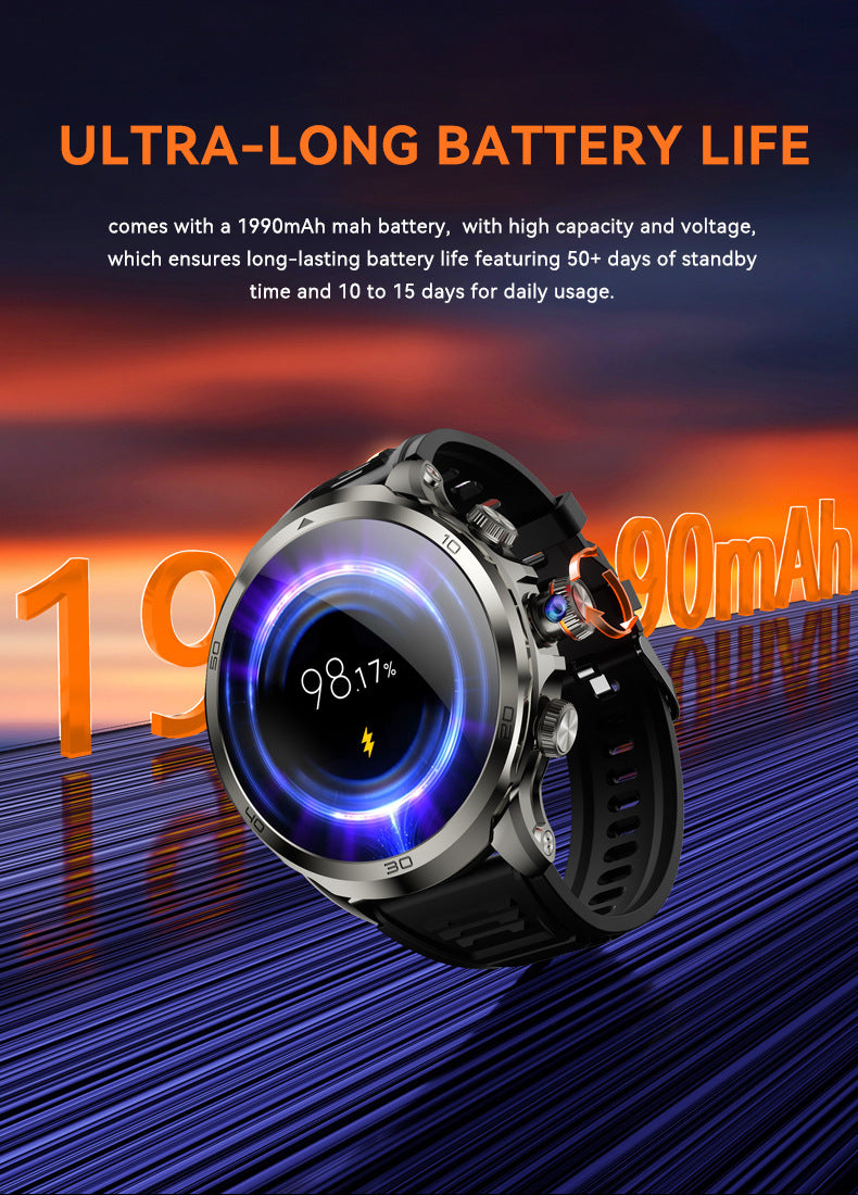 H19Smart Watch5G Global Connect Google Store APP Download Rotating Camera Video Call Photo Shooting Sports