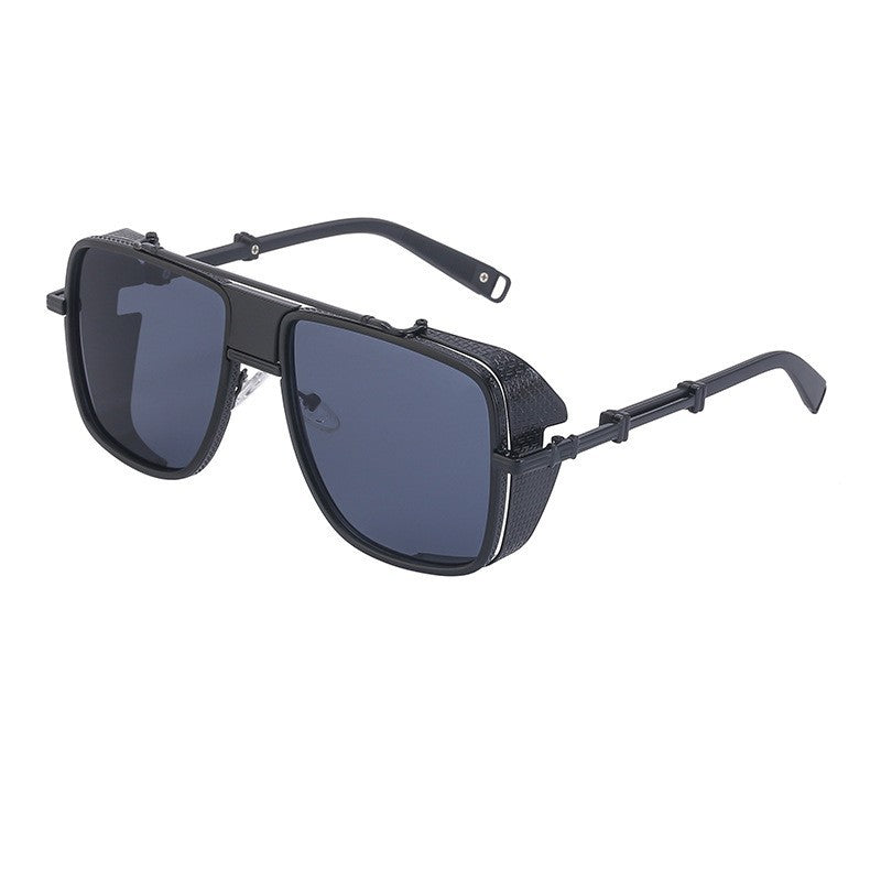 European and American Steampunk Sunglasses for Men, UV Protection, Full Coverage, Sunscreen Sunglasses for Women, Trendy Wholesale Glasses