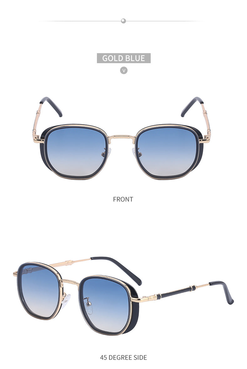 Vintage Steampunk Sunglasses for Men Small Square Frame Sunglasses Trendy Sunglasses Wholesale Driving Glasses shades