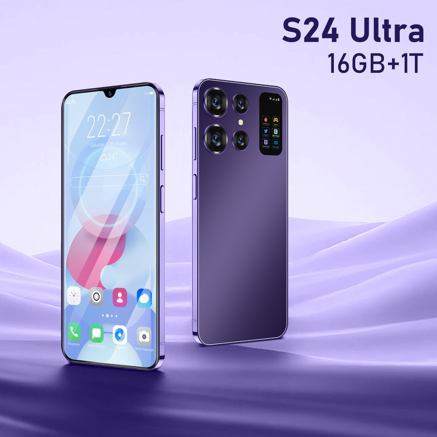 In-stock Exclusive High-Definition Large Screen16+1T Memory New Smartphone S24ultra Source Manufacturer