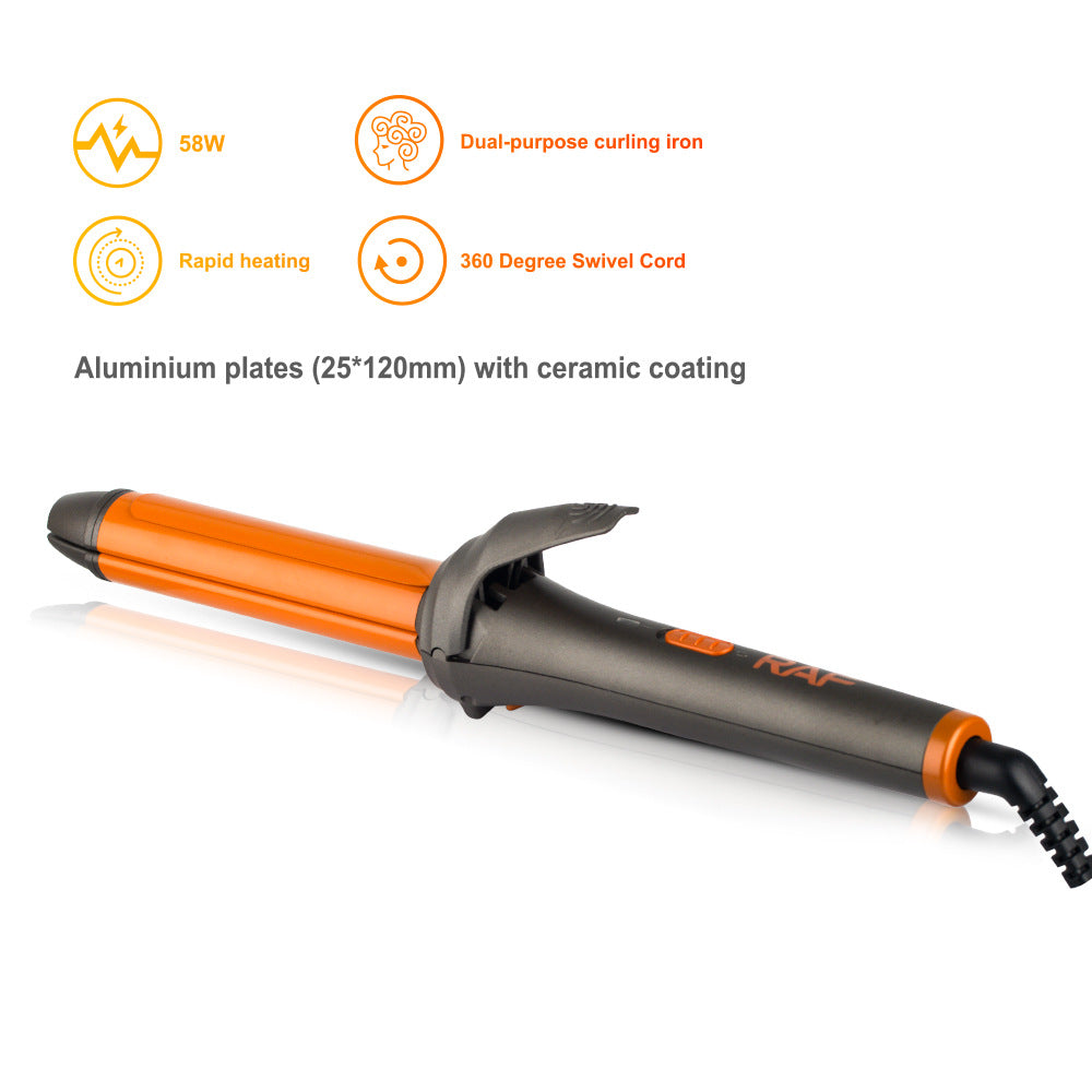 New 2-in-1 Curling Iron and Straightener Ceramic Plate Dry and Wet Dual-use Large Curling Bangs Hair Styling Tool