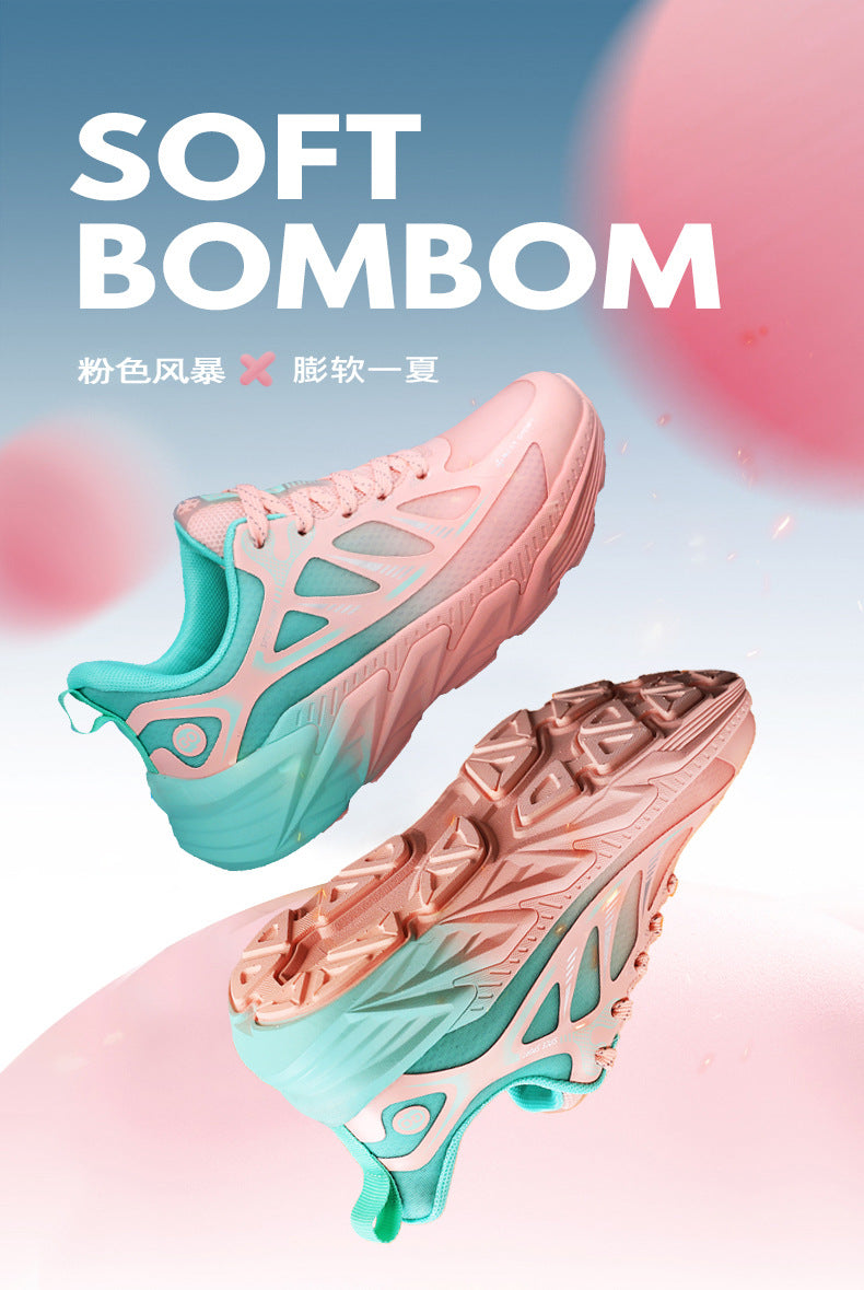 New Foreign Trade Running Shoes for Men and Women, Couple Style, Large Size, Versatile Marathon Outdoor Casual Cycling Jogging Sports Shoes