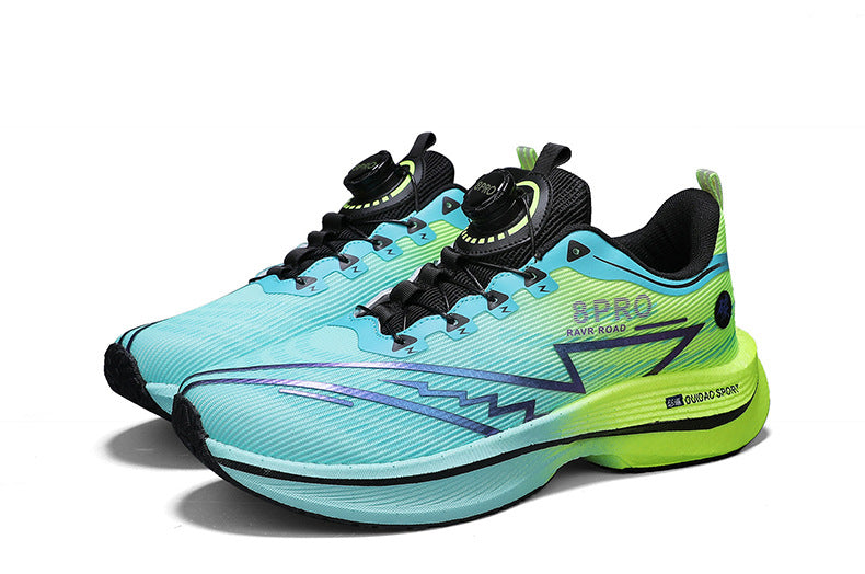 2025New8pro Full Palm Carbon Plate Racing Shock Absorption Running Shoes Men and Women Couples Rotating Buckle Youth Shoes Sports