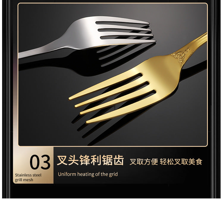 New Hot Selling Stainless Steel Royal Court Tableware Knife, Fork, Spoon40Set20Set of Steak Knives and Forks