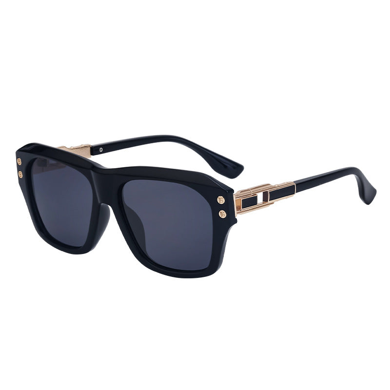 European and American Fashion Large Square Frame Sunglasses for Men High-end Sun Protection Sunglasses Men's Trendy Glasses sunglasses