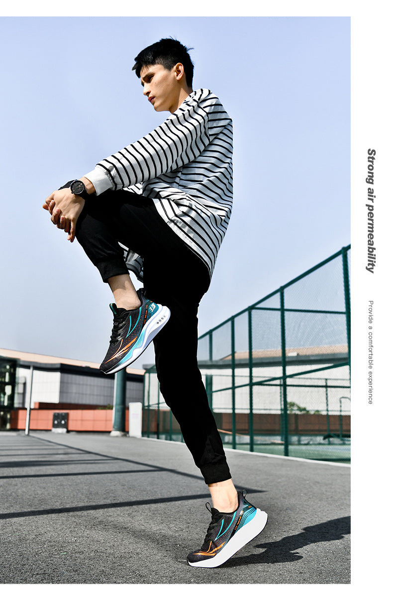 New Summer Lightweight Wear-resistant Men's Running Shoes Carbon Plate Non-slip Sports Shoes Casual Fashion Shoes