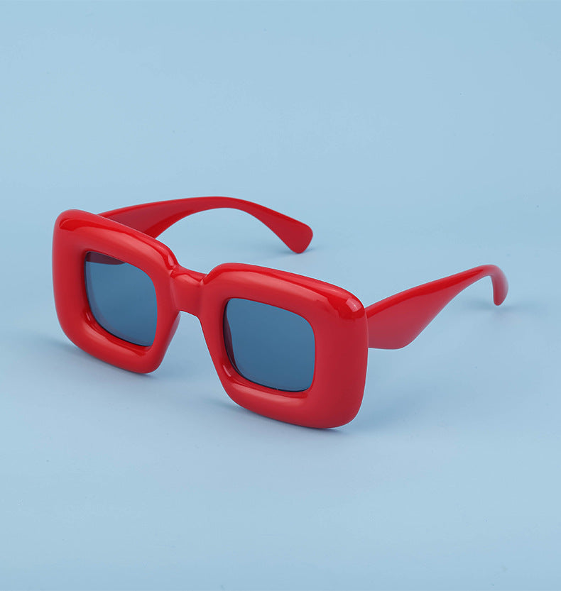 European and American Style Square Frame Sunglasses for Women Fashionable Quirky Sunglasses for Men Wholesale