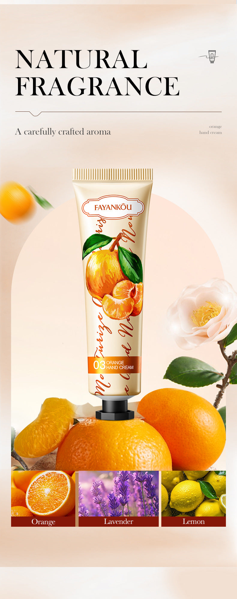 Plant and Fruit Hand Cream FAYANKOU Moisturizing Autumn and Winter Anti-Dry Crack Hand Cream  Foreign Trade Wholesale