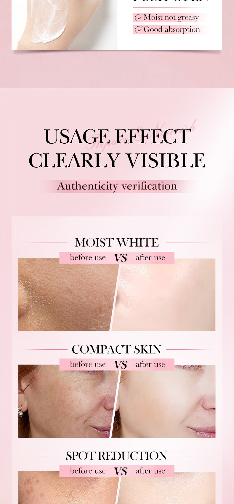 Four-in-One Skincare Series SADOER Moisturizing, nourishing, and rejuvenating face cream essence liquid  wholesale