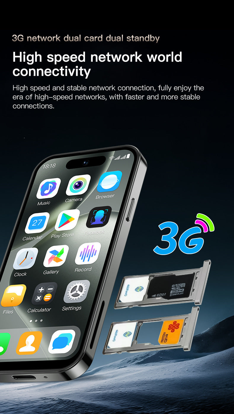 M16 PRO Hot Sale Smart Mini Phone4.0Inch Screen Dual SIM Ultra-Thin Quad-Core Backup Phone Foreign Language