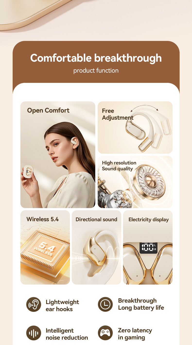 New M115Bluetooth Headset OWS Ear-hook style ultra-long battery life high appearance wireless Bluetooth earphones wholesale