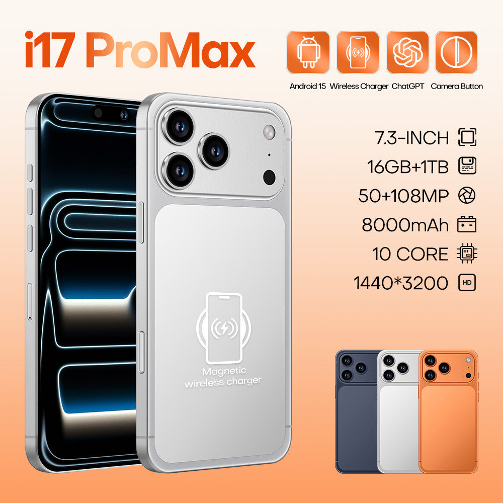 New i17 ProMax Smartphone Android7.3Inch16+1T Mobile Phone Source Manufacturer