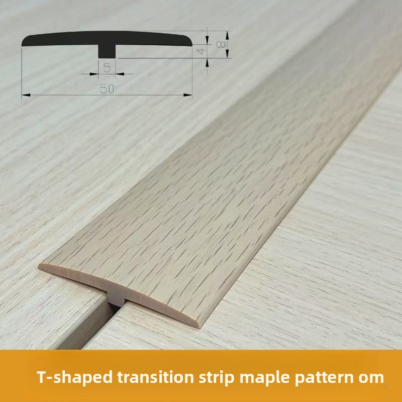 Self-Adhesive T Recessed edge trim for wooden flooring T Edge trim strip, threshold strip, gap transition strip, door strip, edge presser strip
