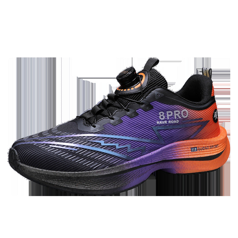 2025New8pro Full Palm Carbon Plate Racing Shock Absorption Running Shoes Men and Women Couples Rotating Buckle Youth Shoes Sports