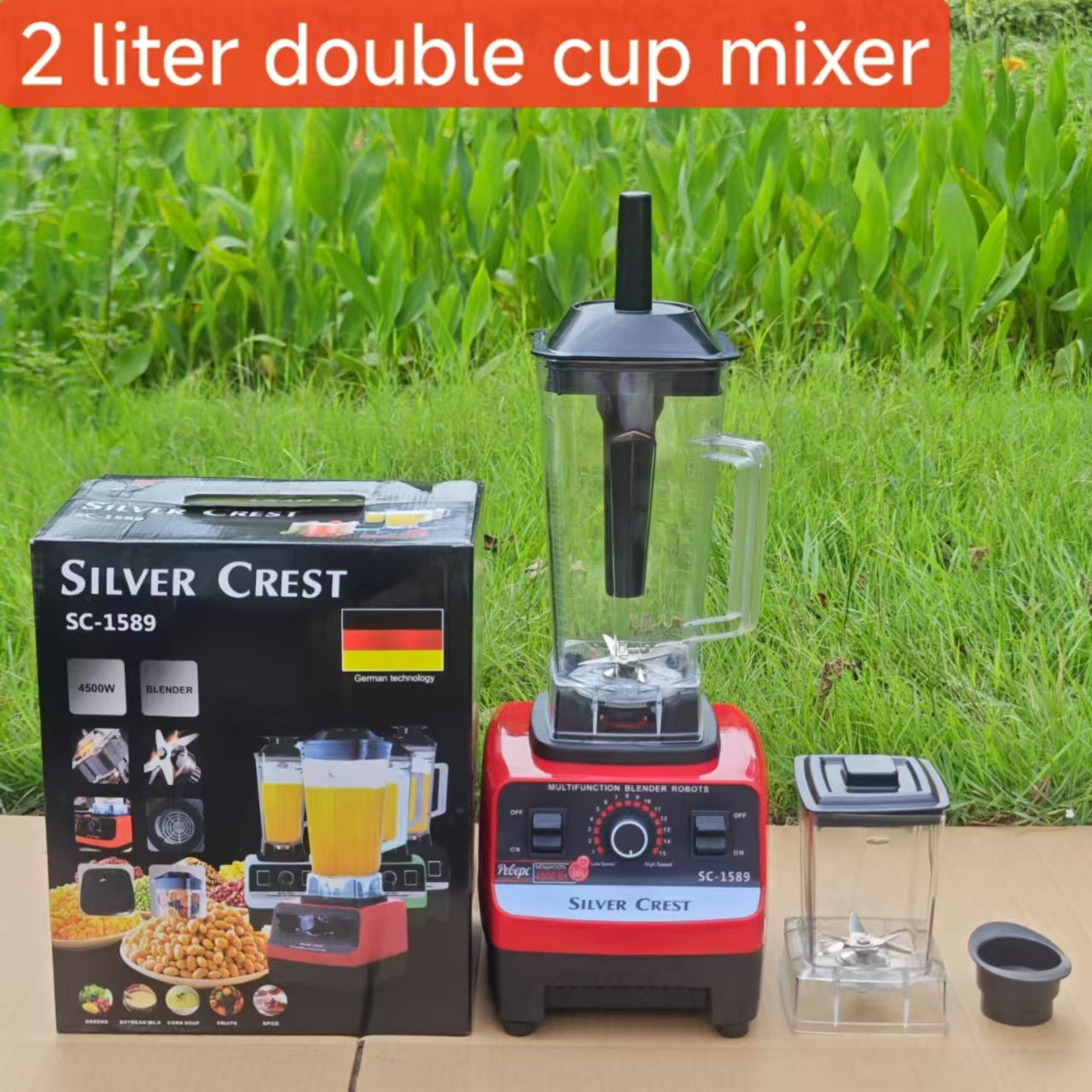4L8in1blender Stainless Steel High-Power Pure Copper Blender Meat Grinder Ice Crusher Juicer Blender