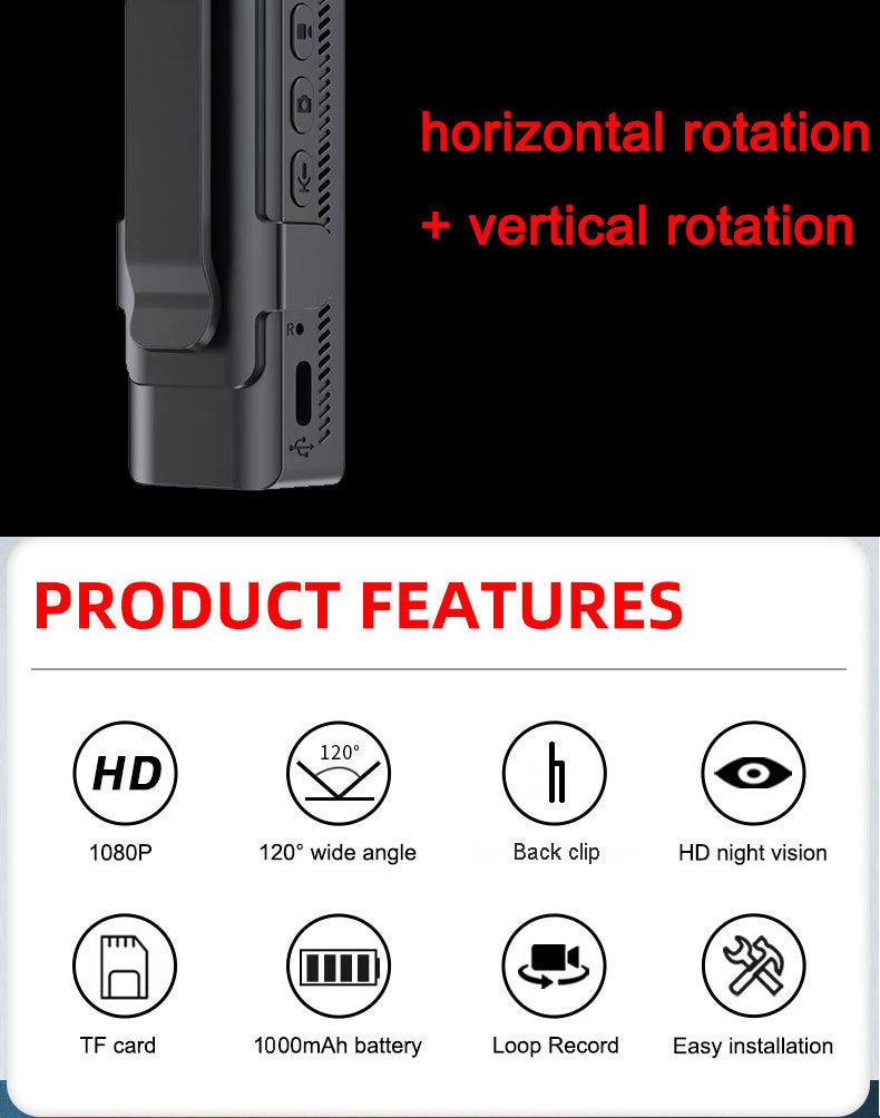 New L13Outdoor infrared high-definition sports camera with multi-angle rotation and functional screen ZF Recorder