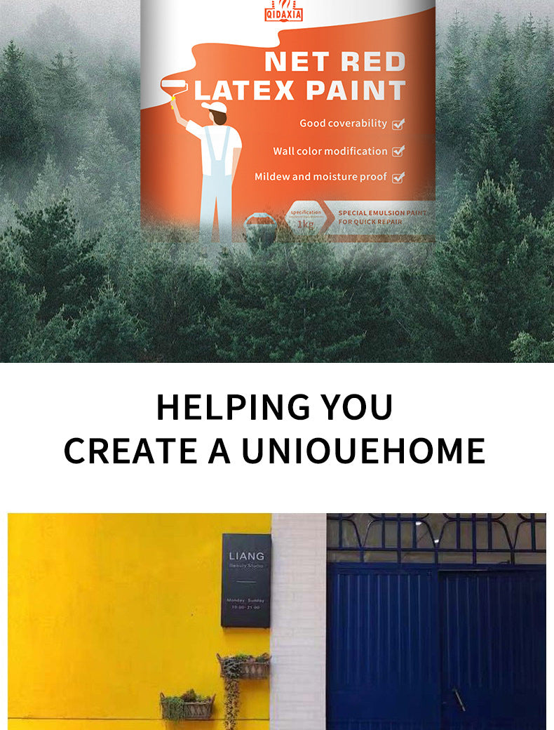 Wall Latex Paint Indoor Household Wall Paint Renovation Repair Color Adjustment Paint Water-based Paint Interior Wall Repair