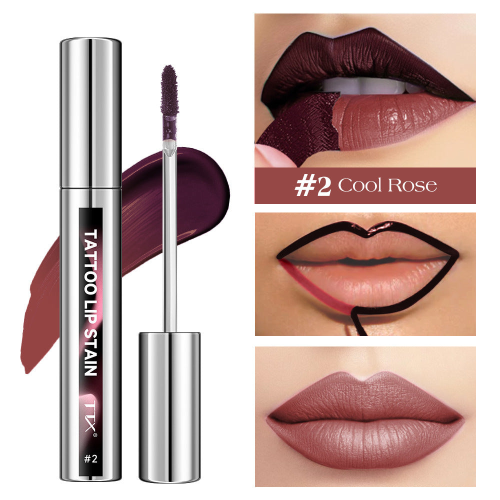 Tear-off Lip Gloss Velvet Matte Non-fading Non-stick Cup Tear-off Lip Color Version Labelable