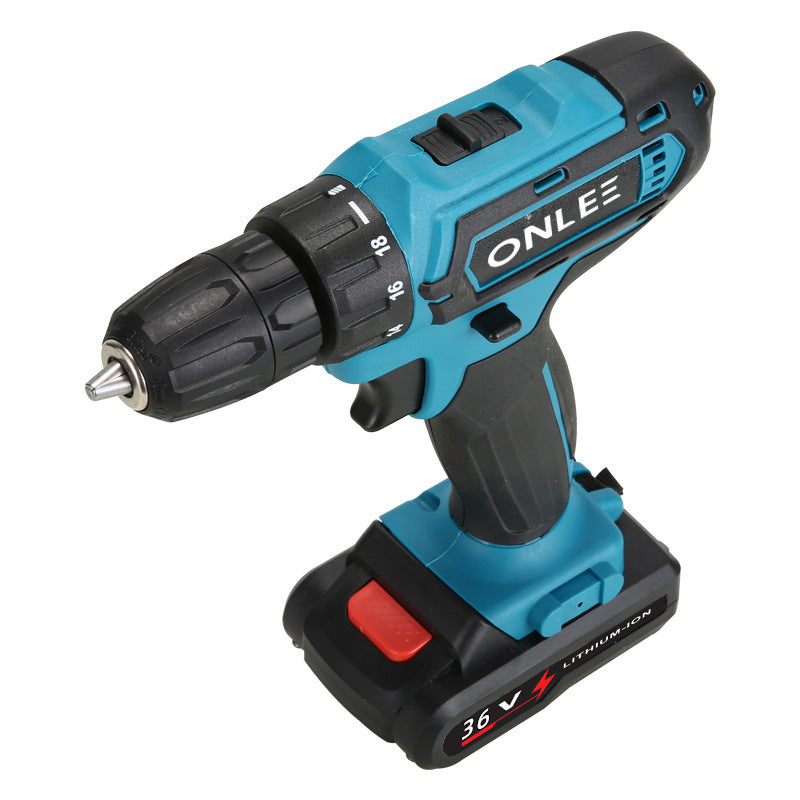 Rechargeable High-Power Electric Impact Pistol Drill Screwdriver Tool Set Multi-Function Lithium Battery Hand Drill