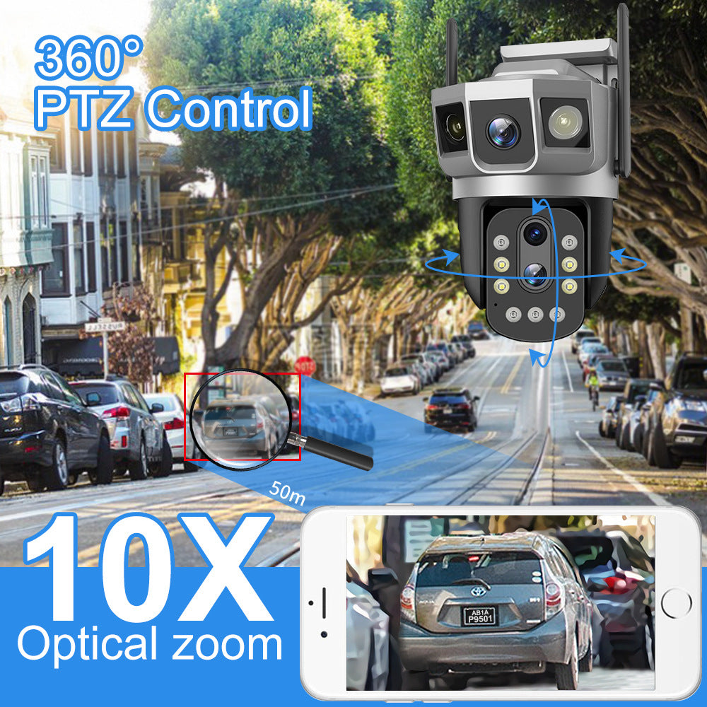 V380Solar Low Power Consumption4G Southeast Asia Russian version wireless wifi102x Zoom Solar Camera