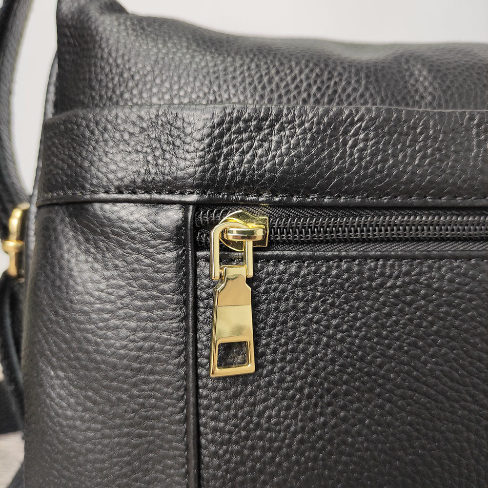 Guangzhou Shiling Genuine Leather Women's Bag for Middle-aged and Elderly Mothers, Multi-pocket Large Capacity Single Shoulder Crossbody Bag Trend