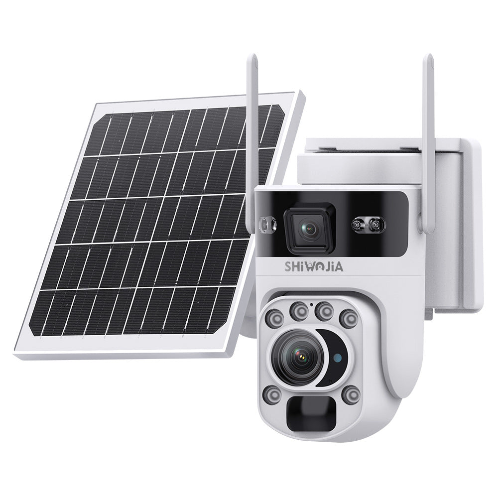 Factory direct sales20Optical Zoom Dual Lens Gun Ball Linkage Camera4G Hd600MP Solar Energy