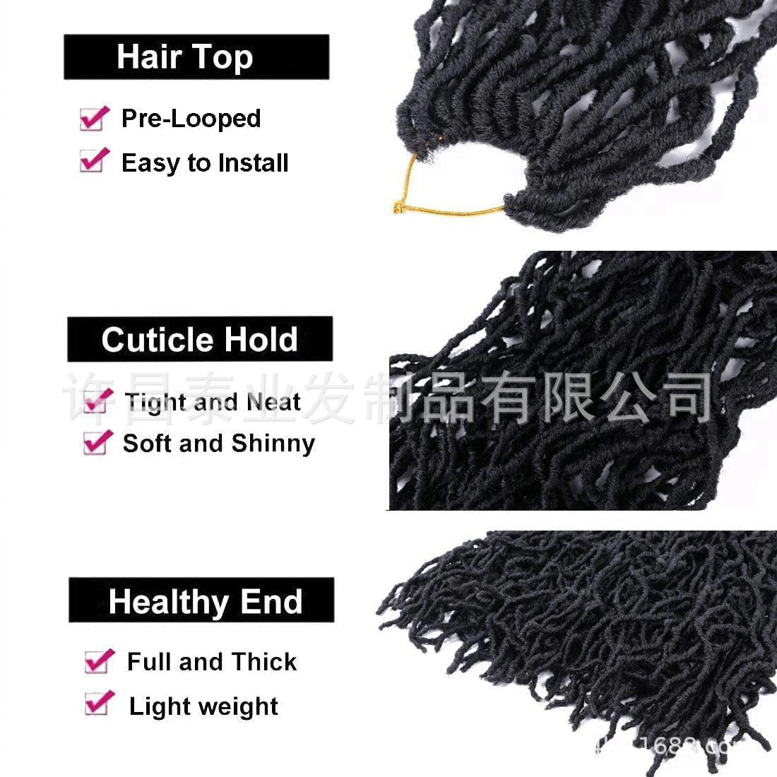 African Wig Synthetic Braids Earthworm Curly Braids African Dreadlocks NU Locs Crochet Dreadlocks Soft Locs