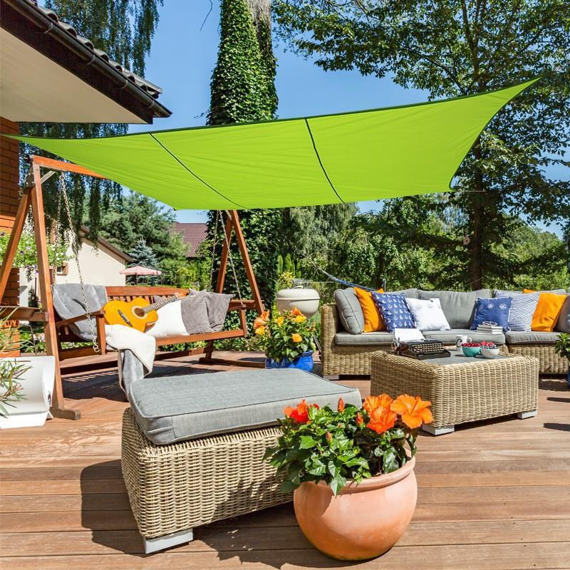 Outdoor Sunshade Sail Thickened Polyester Oxford Cloth Waterproof Courtyard Sunshade Canopy Rainproof Thickened