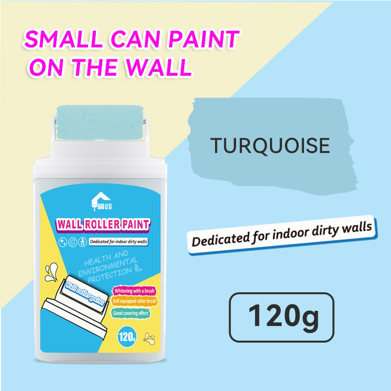 Wall Small Roller Brush Paint Cocoa Roller Dirty Graffiti Renovation Color Change Latex Paint Portable Water-Based Interior Wall Paint