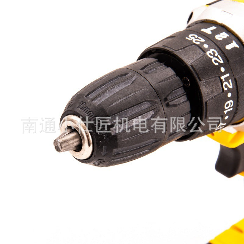 Cross-Border New Model Export Electric Tool Brushless Hand Drill Dual-Speed Impact Electric Screwdriver Set Small Steel Cannon