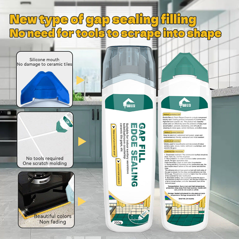 baolisi Aircraft Head Tile Floor Tile Corner Grout Paint Kitchen and Bathroom Sink Toilet Moisture-Proof Grout Agent