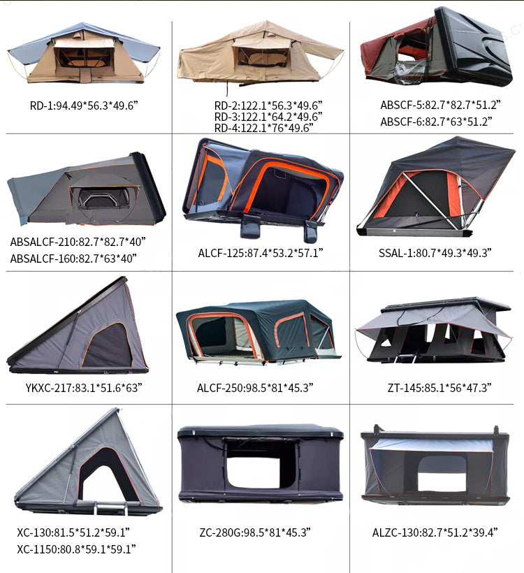 Hot Selling Car Roof Tent Outdoor Car Travel Hard Top Car Tent Outdoor Supplies Folding Camping Tent