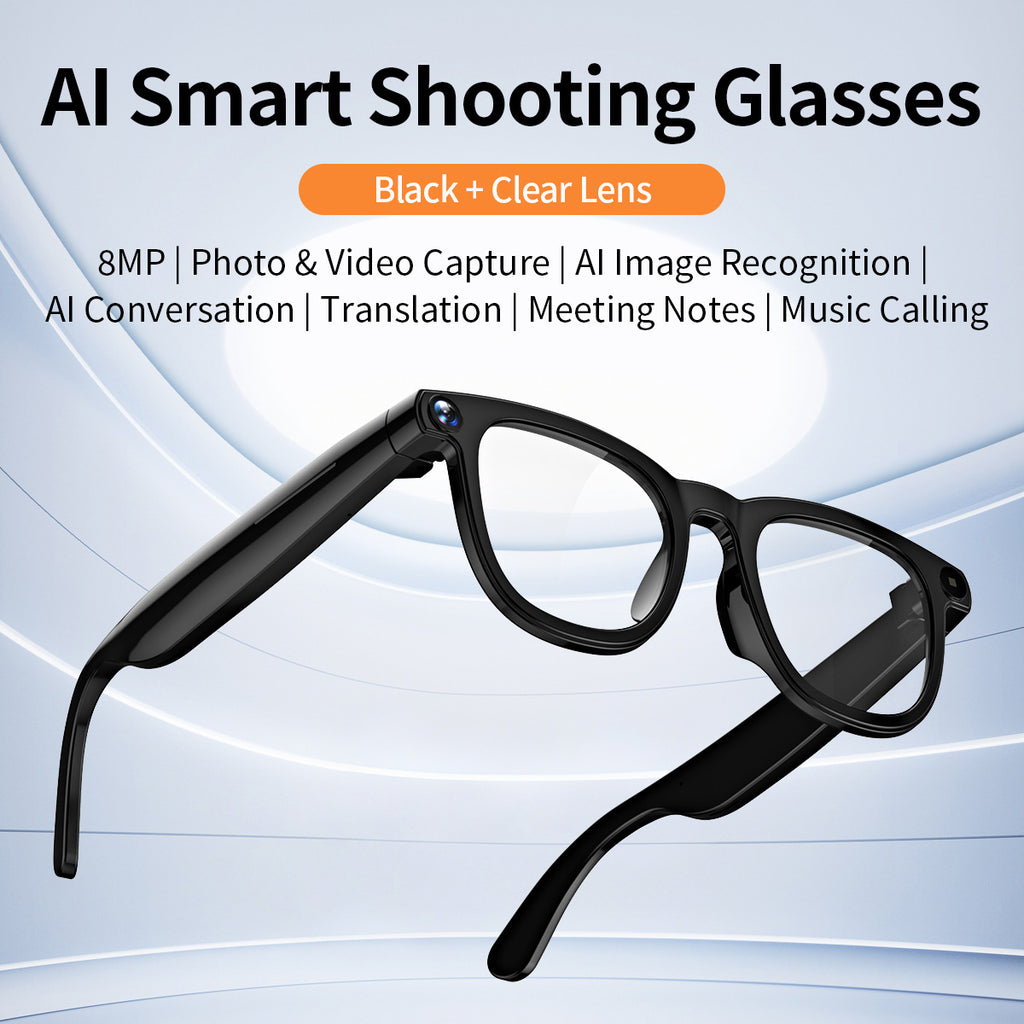 V3Smart Glasses800100 Megapixel Camera AI Translation Character Recognition Anti-Shake1200P Video Recording Audio Recording