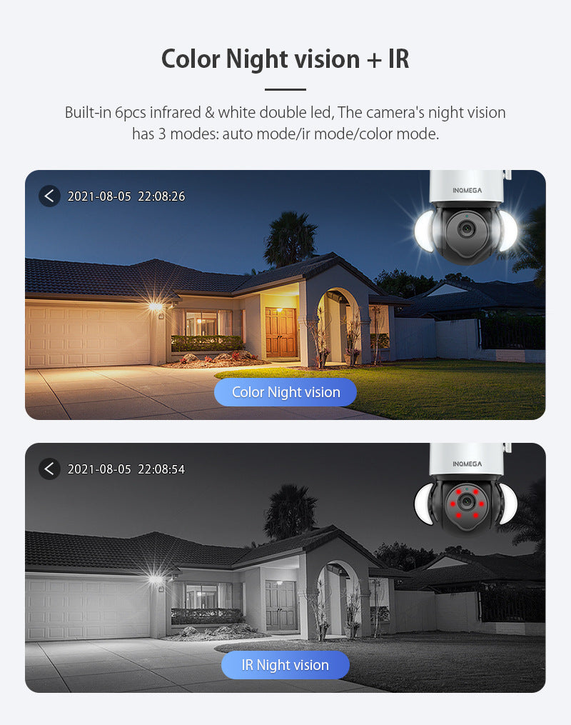Factory Private Model TUYA Wireless Monitoring WiFi Surveillance Dome Camera HD3MP Graffiti Camera Recorder