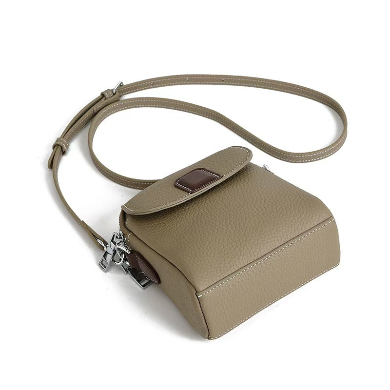 Genuine Leather Phone Bag for Women, Crossbody New Lightweight Bag, Summer Fashion Soft Leather High-End Mini Small Bag