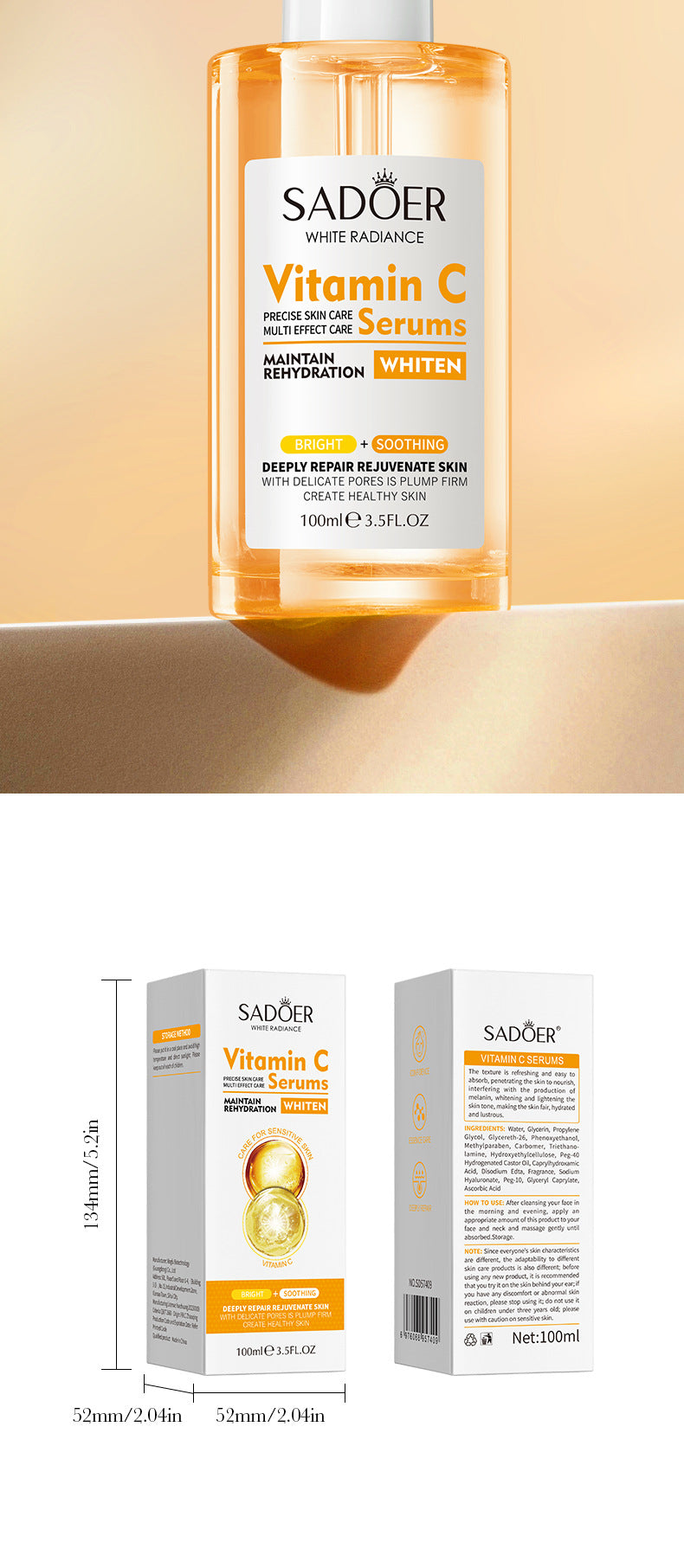 Sakura Essence100ml SADOER Collagen elastic moisturizing essence  wholesale