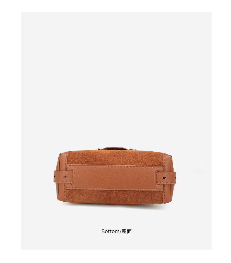 European and American New Style Deer Antler Leather Bag Single Shoulder Underarm Bag Light Luxury Fashion Women's Bag Genuine Leather Crossbody Women's Bag Niche Large Capacity