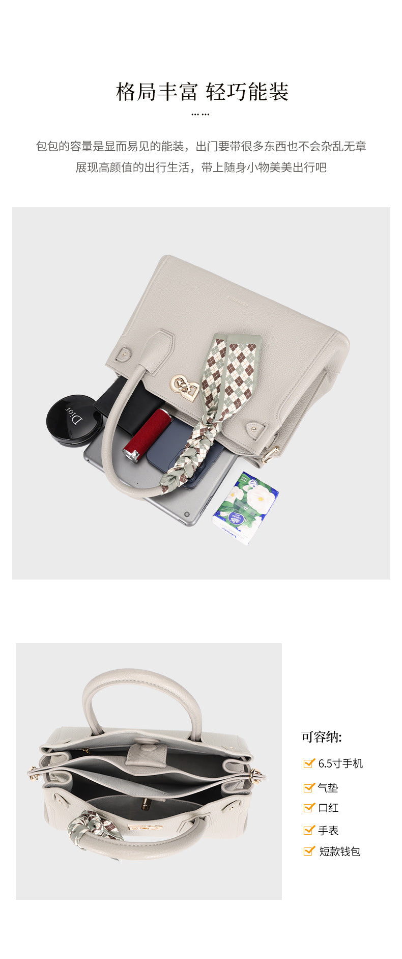 Elegant Handbag for Women Mother's Day Gift Birthday Light Luxury Versatile New Trendy Middle-aged Ladies Mom Bag Commuting