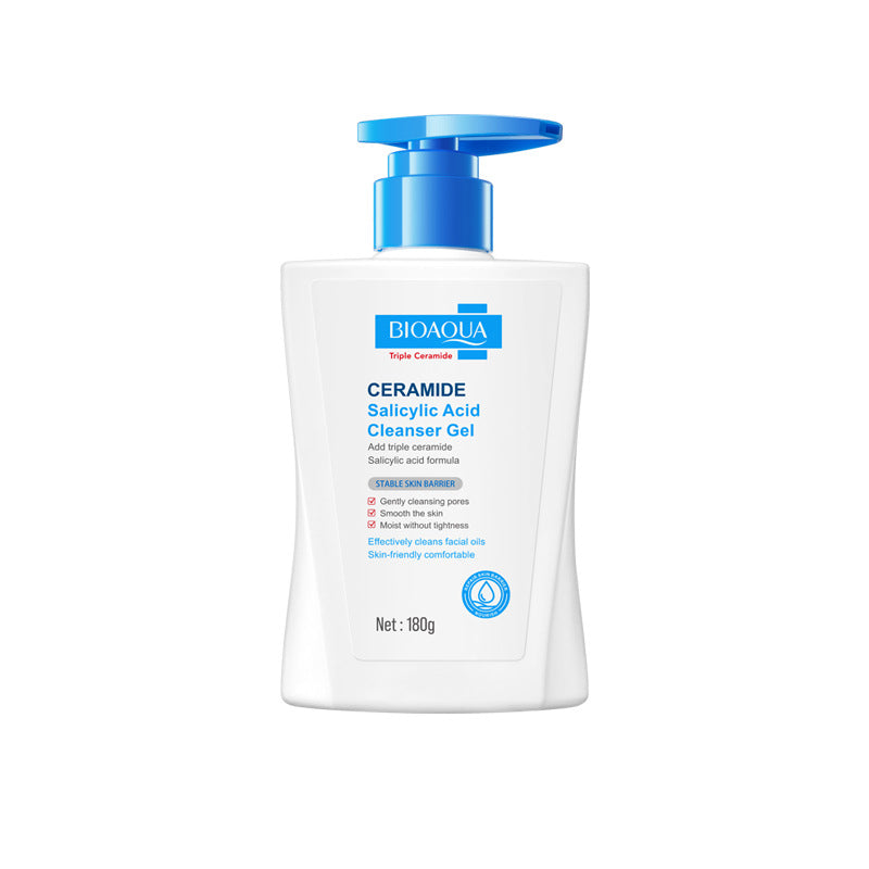 BIOAOUA Ceramide Salicylic Acid Cleansing Gel Cleansing facial cleanser   wholesale