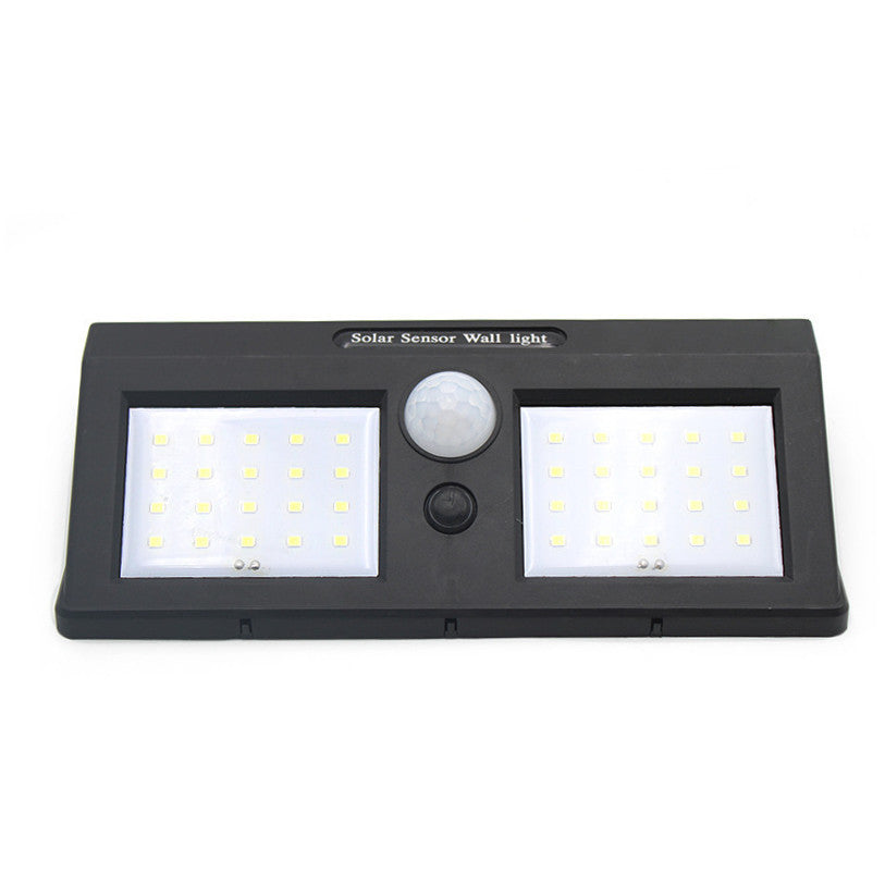 Solar Light Outdoor Waterproof Wall Light40LED Street Light Twin Garden Landscape Lamp Human Body Sensor Street Light