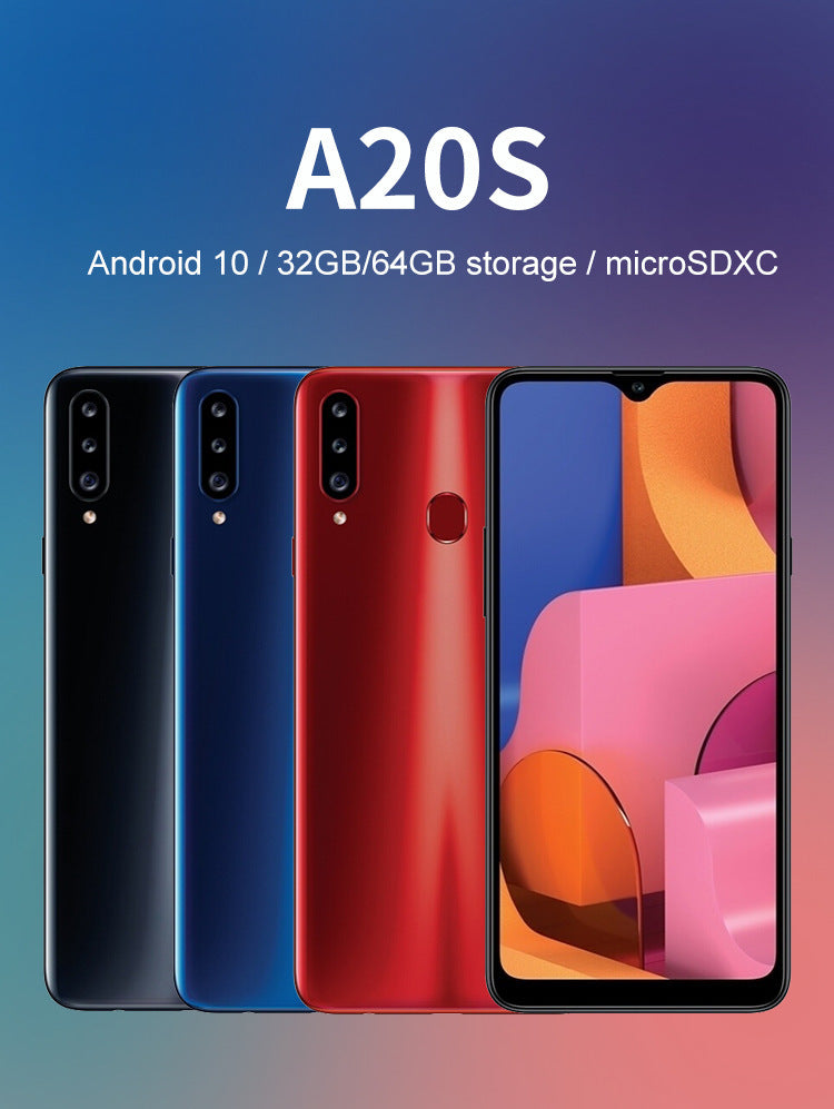 Hot Selling Smart Phone A20s Large Screen2+16G Memory6.5Large Screen Android Phone Manufacturer Wholesale