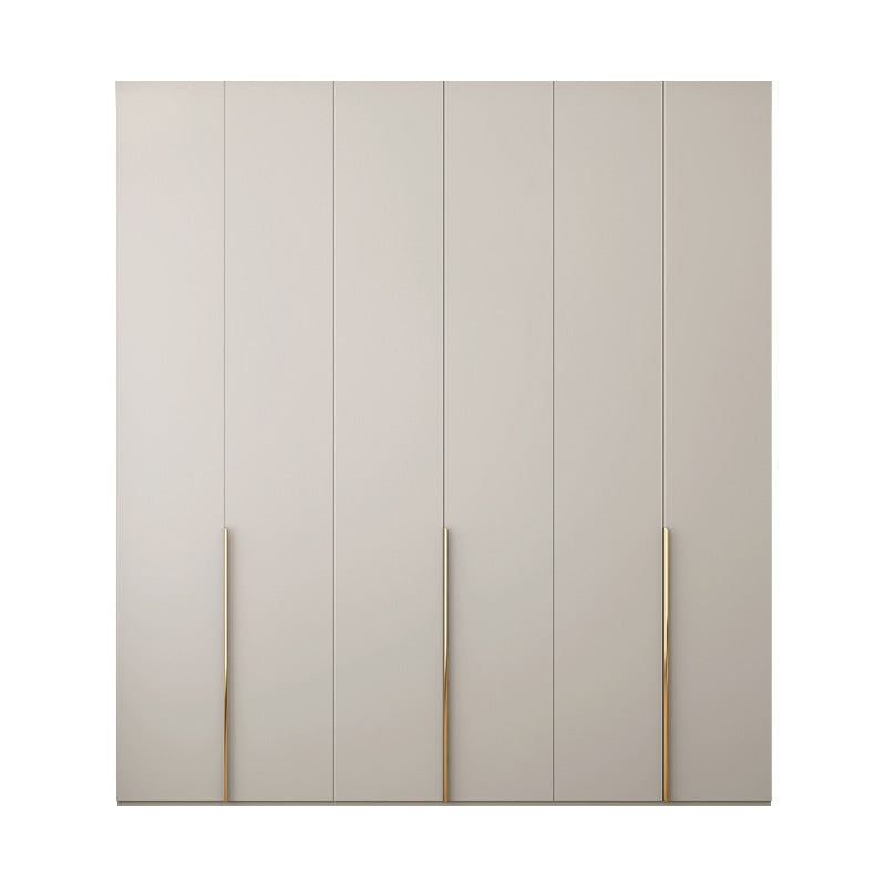 Custom Solid Wood Wardrobe for Home Bedroom Modern Simple Cream Style Hot-Selling Storage Cabinet One-Door to Ceiling Large Wardrobe