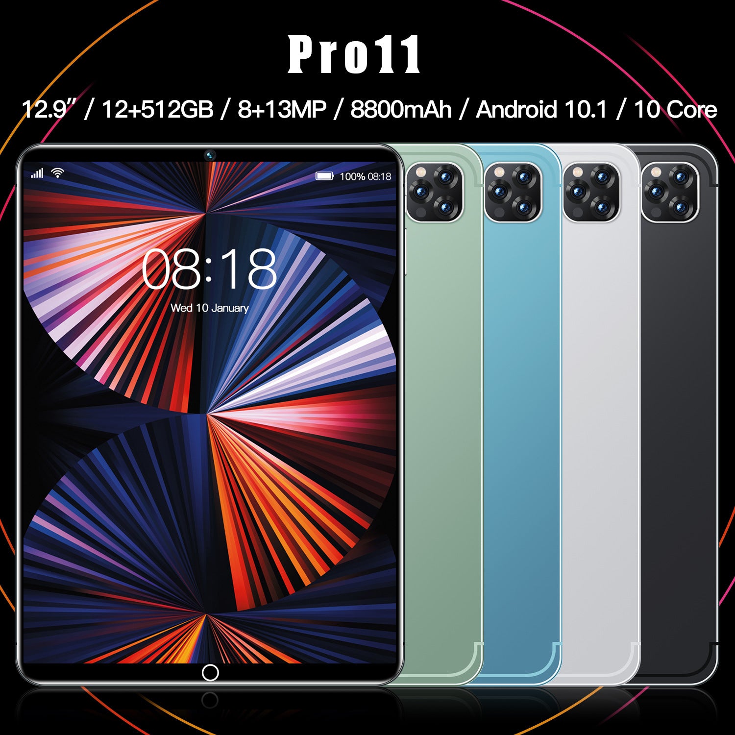 Factory Exclusive Supply Pro11 Android Smart Tablet PC10Support WiFi Bluetooth (Popular)