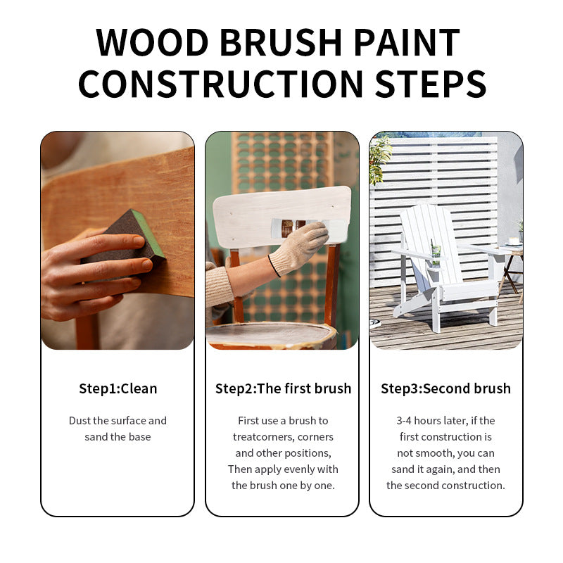 New Product Brush Paint Water-Based Wood Paint Furniture Renovation Bedside Table Wood Coating Paint Renovation Magic Tool