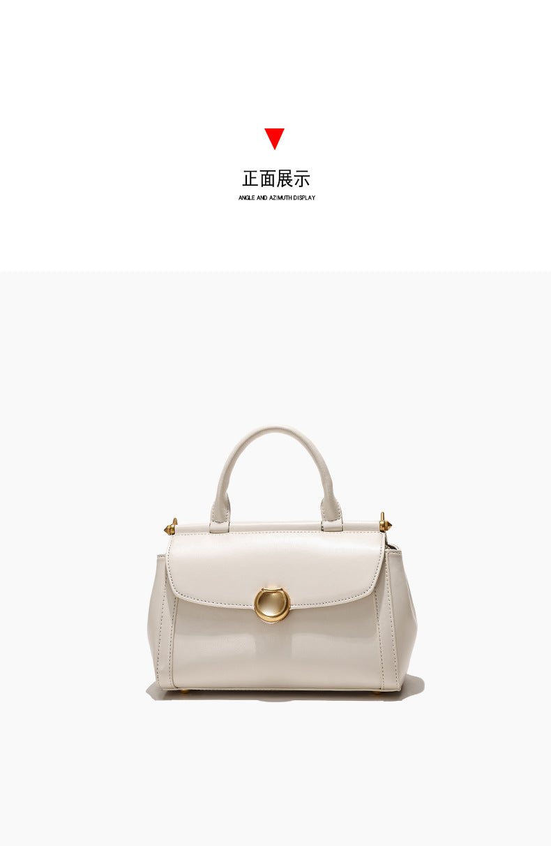Vintage Simple Small Square Bag2025New Korean Style Personality Single Shoulder Bag Casual Crossbody Bag High-end Niche Handbag