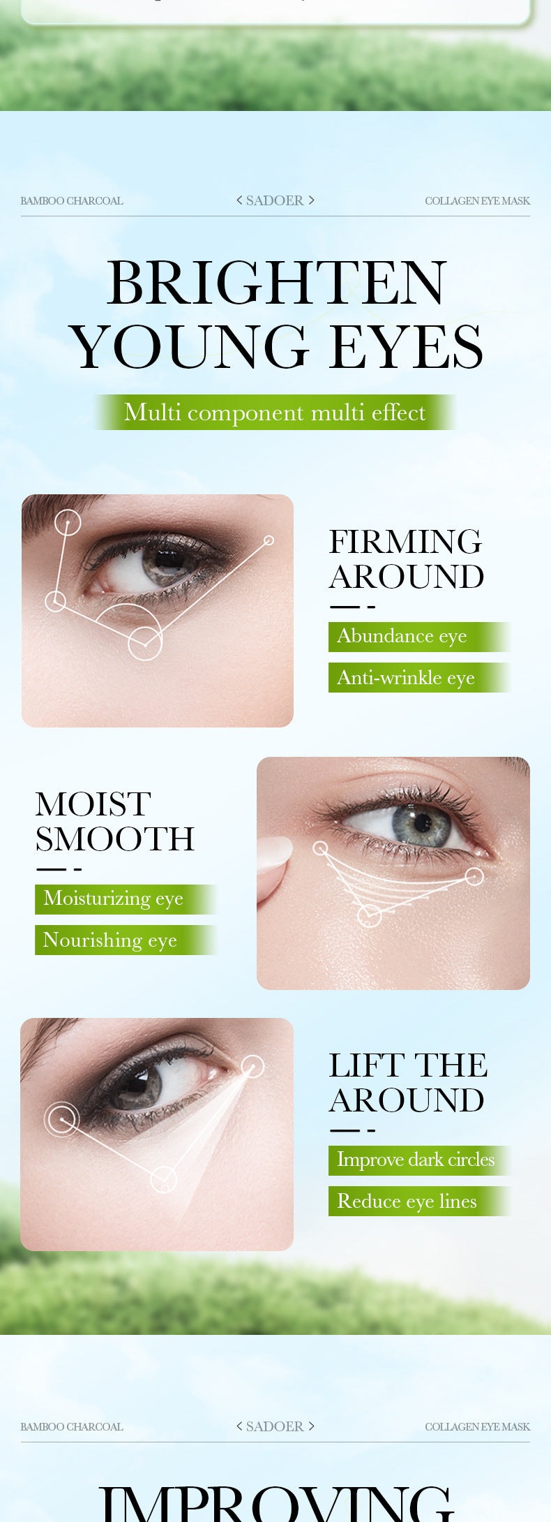 Lavender Collagen Eye Mask80gSADOER Firming and Moisturizing Eye Mask Patch  Wholesale
